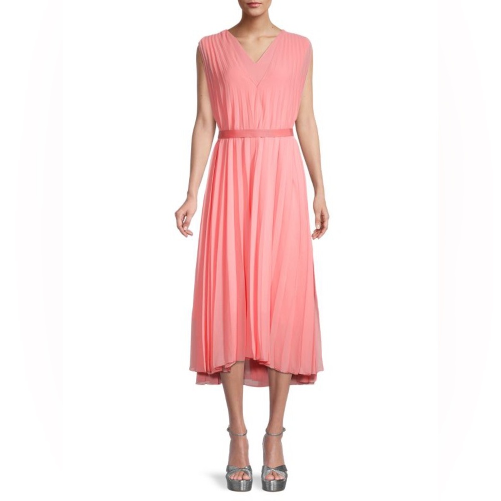 BOSS by HUGO BOSS
Women's Pink Deplissa Pleated Midi Dress